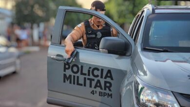 Fotos de Traficante é baleado ao tentar pegar arma de policial da Rotam, em Maringá