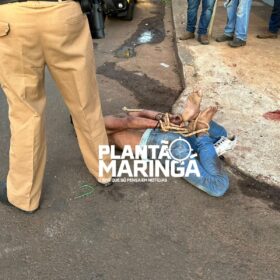 Fotos de Homem é amarrado e preso após atirar contra jovens em bar de Sarandi 