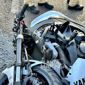 Fotos de Vídeo mostra acidente com moto de alta cilindrada que matou motociclista e pedestre em Maringá; as vítimas foram identificadas