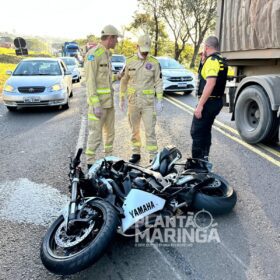 Fotos de Vídeo mostra acidente com moto de alta cilindrada que matou motociclista e pedestre em Maringá; as vítimas foram identificadas