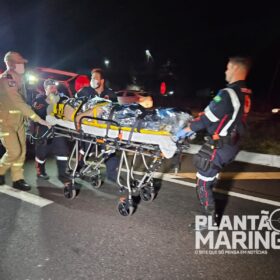 Fotos de Motociclista fica em estado gravíssimo após colisão com caminhão entre Maringá e Floresta