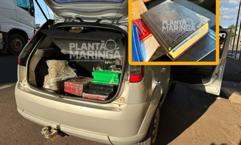 Fotos de Pastor é preso pela PRF de Maringá transportando maconha e skank