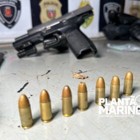 Fotos de Polícia prende homem com pistola, touca balaclava e cocaína em Maringá 