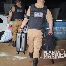 Fotos de Traficantes de Maringá são presos com armas e drogas em Sarandi