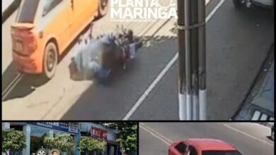 Fotos de Vídeo mostra motociclista sendo baleado enquanto andava de moto; durante o atendimento uma viatura da Polícia Militar capotou