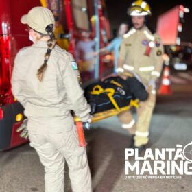 Fotos de Colisão violenta no Contorno Sul em Maringá deixa mãe e filho feridos