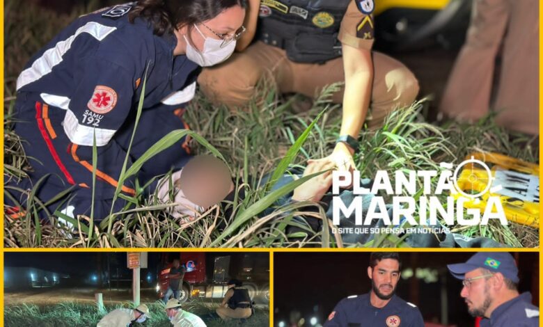 Fotos de Colisão violenta no Contorno Sul em Maringá deixa mãe e filho feridos