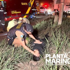 Fotos de Colisão violenta no Contorno Sul em Maringá deixa mãe e filho feridos