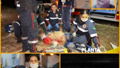 Fotos de Homem sofre parada cardiorrespiratória após ser atropelado na BR-376 - Uma câmera de segurança registrou o acidente