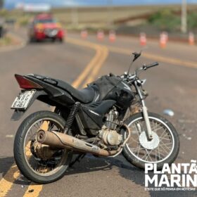 Fotos de Motociclista é intubado após carro invadir pista contrária e bater de frente com moto na PR-317, em Maringá 