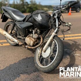 Fotos de Motociclista é intubado após carro invadir pista contrária e bater de frente com moto na PR-317, em Maringá 