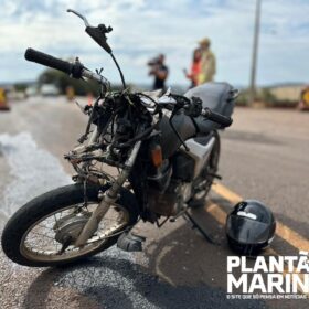 Fotos de Motociclista é intubado após carro invadir pista contrária e bater de frente com moto na PR-317, em Maringá 