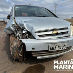 Fotos de Motociclista é intubado após carro invadir pista contrária e bater de frente com moto na PR-317, em Maringá 