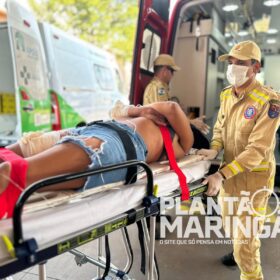 Fotos de Mulher é esfaqueada na praça Raposo Tavares em Maringá