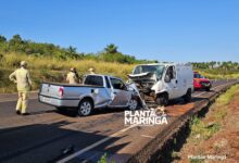Fotos de Pai, mãe e um bebê morrem após imprudência do motorista de uma Van entre Maringá e Iguaraçu