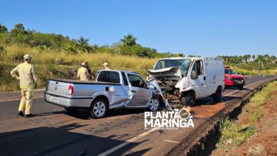 Fotos de Pai, mãe e um bebê morrem após imprudência do motorista de uma Van entre Maringá e Iguaraçu