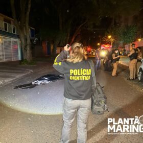 Fotos de Câmera captura estampidos de tiros e a fuga dos suspeitos de executar gestor de vendas em Maringá