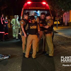 Fotos de Câmera captura estampidos de tiros e a fuga dos suspeitos de executar gestor de vendas em Maringá