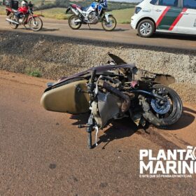 Fotos de Batida entre moto e caminhão deixa motociclista morto em Maringá