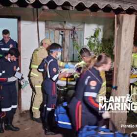 Fotos de Criminosos armado invade residência e atira contra casal em Maringá, as vítimas foram intubadas