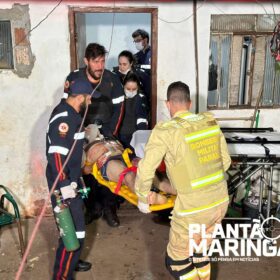 Fotos de Criminosos armado invade residência e atira contra casal em Maringá, as vítimas foram intubadas