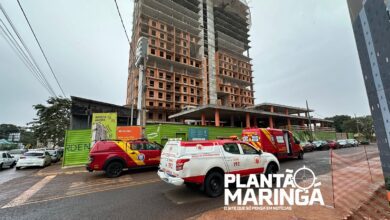 Fotos de Dois operários morrem após queda do 20° andar de prédio em construção em Maringá