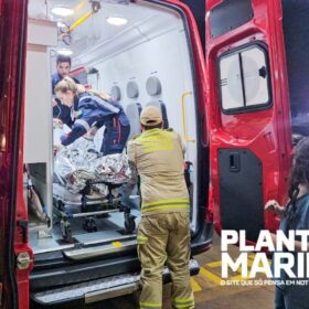 Fotos de Homem atira em si mesmo ao tentar abater porco e busca ajuda no quartel do Corpo de Bombeiros de Maringá