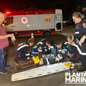 Fotos de Homem é intubado após ser atropelado por moto em Maringá