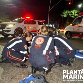 Fotos de Homem é intubado após ser atropelado por moto em Maringá