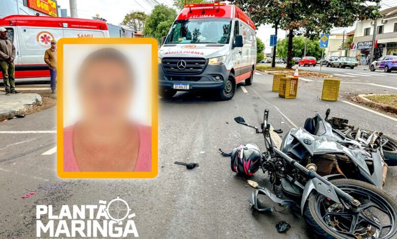 Fotos de Idosa morre após ser atropelada por moto em faixa de pedestres em Maringá