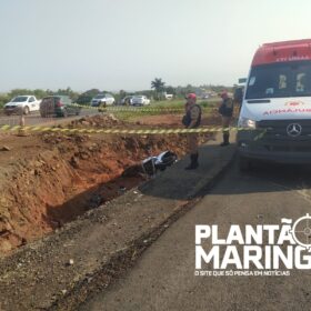 Fotos de Motociclista é encontrado morto em valeta em Maringá