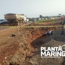 Fotos de Motociclista é encontrado morto em valeta em Maringá