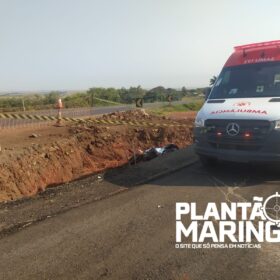 Fotos de Motociclista é encontrado morto em valeta em Maringá