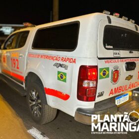 Fotos de Motociclista sobrevive após ser prensado entre dois carros em Maringá