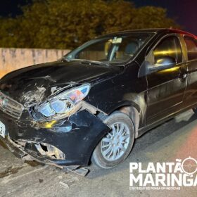 Fotos de Motociclista sobrevive após ser prensado entre dois carros em Maringá