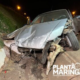 Fotos de Motor é arrancado e arremessado a cerca de 100 metros após acidente, em Maringá 