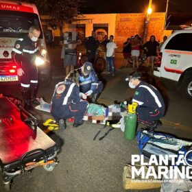 Fotos de Mulher é socorrida em estado grave após ser atropelada por carro enquanto estava deitada no meio da rua em Sarandi