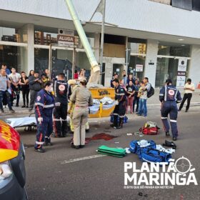 Fotos de Jovem que caiu de ônibus em movimento em Maringá morre no hospital