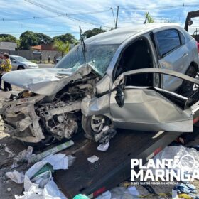 Fotos de No dia dos pais, homem morre após bater carro contra parede de oficina em Maringá