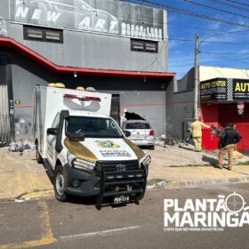 Fotos de No dia dos pais, homem morre após bater carro contra parede de oficina em Maringá