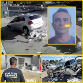 Fotos de No dia dos pais, homem morre após bater carro contra parede de oficina em Maringá