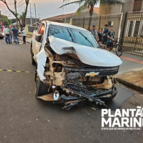 Fotos de Vídeo mostra acidente impressionante que deixou mãe e dois filhos feridos em Maringá