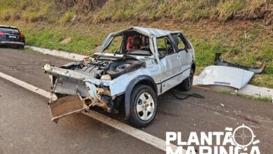 Fotos de Em Maringá, filho vê pai morrer em capotamento na BR-376