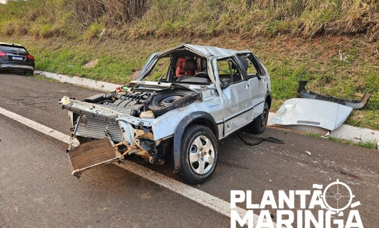 Fotos de Em Maringá, filho vê pai morrer em capotamento na BR-376