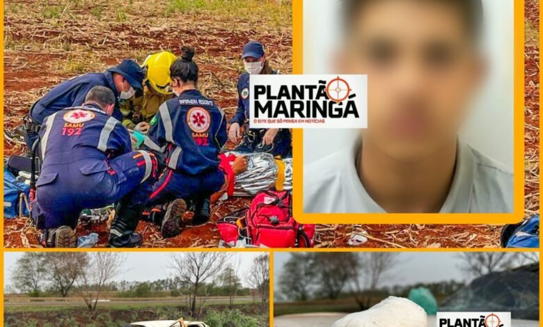 Fotos de Homem com mandado de prisão por tráfico de drogas morre após capotar carro entre Maringá e Floresta  