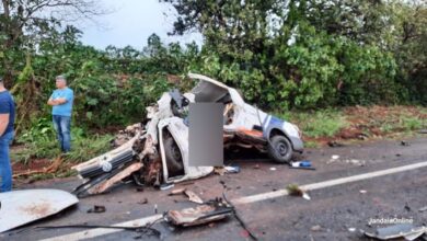 Fotos de Homem em veículo com placas de Sarandi morre após grave acidente na BR-376