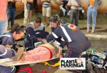 Fotos de Idosa de 81 anos é intubada após ser atropelada na Avenida Guaiapó, em Maringá