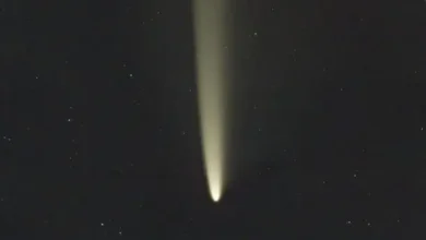 Fotos de Morador de Maringá registra foto de cometa na região; veja imagens