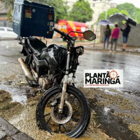 Fotos de Motociclista fica gravemente ferido após colisão em Maringá