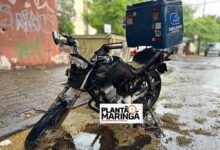 Fotos de Motociclista fica gravemente ferido após colisão em Maringá